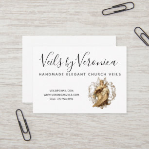 Tarjeta De Visita Virgen Católica María Monte Carmel Jesu