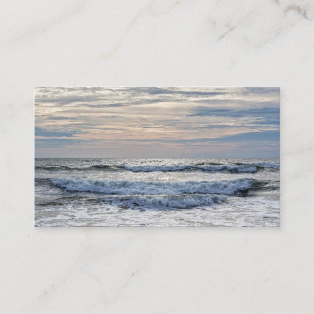 Tarjeta De Visita Virginia Beach Sunrise (Anverso)