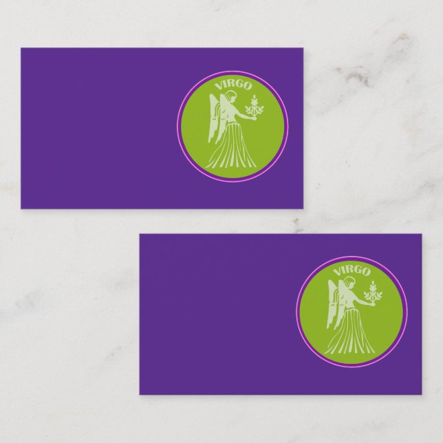 Tarjeta de visita Virgo (Anverso / Reverso)