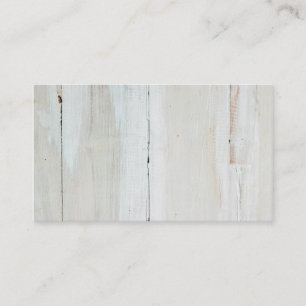 Tarjeta De Visita Viruta blanca de madera blanqueada del granero