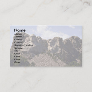 Tarjeta De Visita Visión amplia, el monte Rushmore, Dakota del Sur