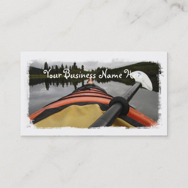 Tarjeta De Visita Visión desde mi kajak (Anverso)