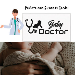 Tarjeta De Visita Visitas a casa de Médicas para bebés