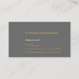 Tarjeta De Visita Visitenkarte dezent