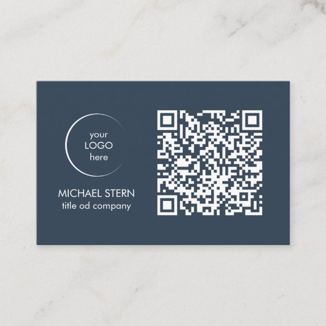 Tarjeta De Visita Visitenkarte mit QR-Code & Logo 