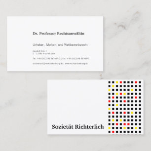 Tarjeta De Visita Visitenkarte Schwarz Rot Gold