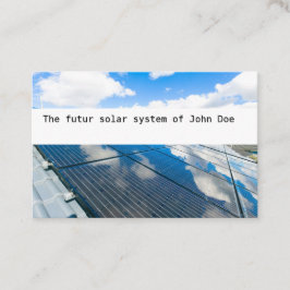 Tarjeta De Visita Visitenkarte Solar Photovoltaik blue sky 2