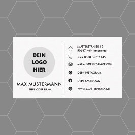 Tarjeta De Visita Visitenkarte Vorlage - Selbst Gestalten