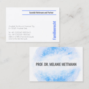 Tarjeta De Visita Visitenkarten Dezent Wasserfarben