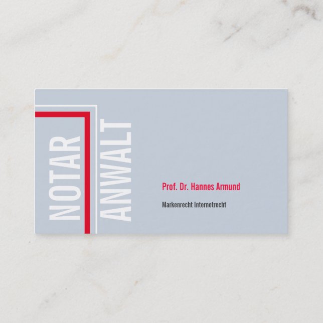 Tarjeta de visita Visitenkarten Frischer Luxus (Reverso)