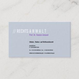 Tarjeta De Visita Visitenkarten Frischer Luxus