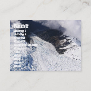 Tarjeta De Visita Vista aérea del glaciar Franz Josef, Nueva Zelanda