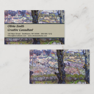 Tarjeta De Visita Vista de Arlés Jardín Florido de Van Gogh