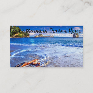 Tarjeta De Visita Vista del océano de la playa de Sea Wave