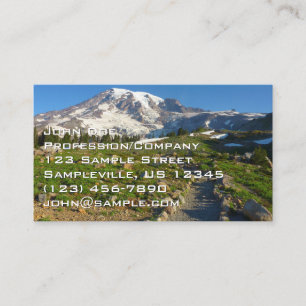 Tarjeta De Visita Vista del sendero Skyline del Monte Rainier