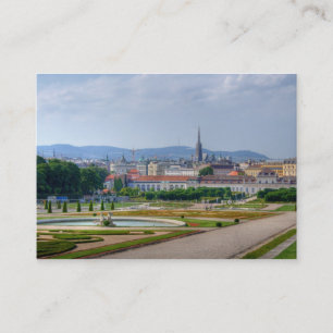 Tarjeta De Visita Vista Desde Belvedere Sobre Viena Austria