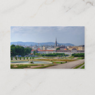 Tarjeta De Visita Vista Desde Belvedere Sobre Viena Austria