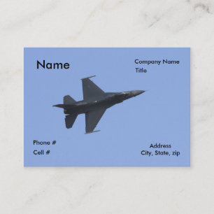 Tarjeta De Visita Vista lateral F-16