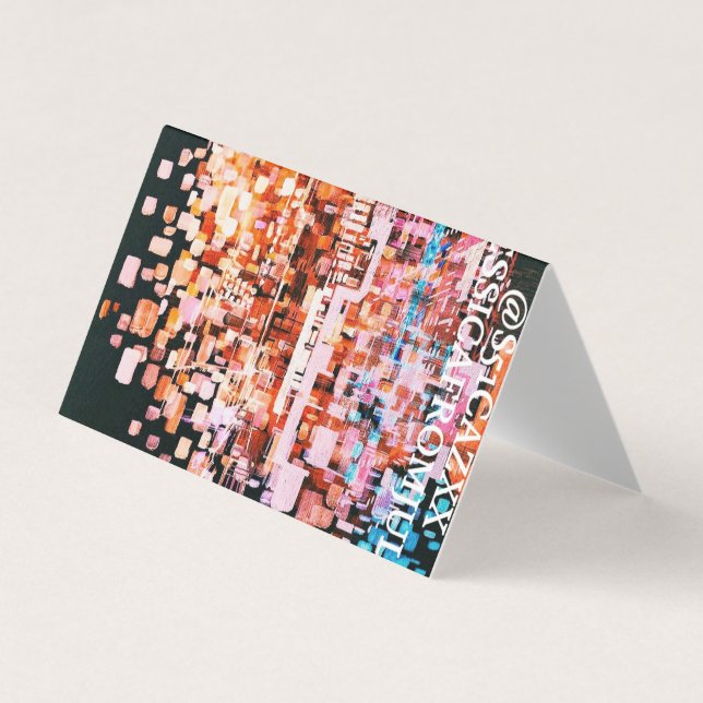 Tarjeta De Visita Vista nocturna de Flight Mug (Anverso)