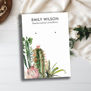 TARJETA DE VISITA VISUALIZACIÓN DE LA FOLICIA DE PROTEA CACTUS DESI