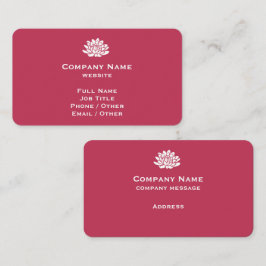 Tarjeta de visita Viva Magenta de personalizable