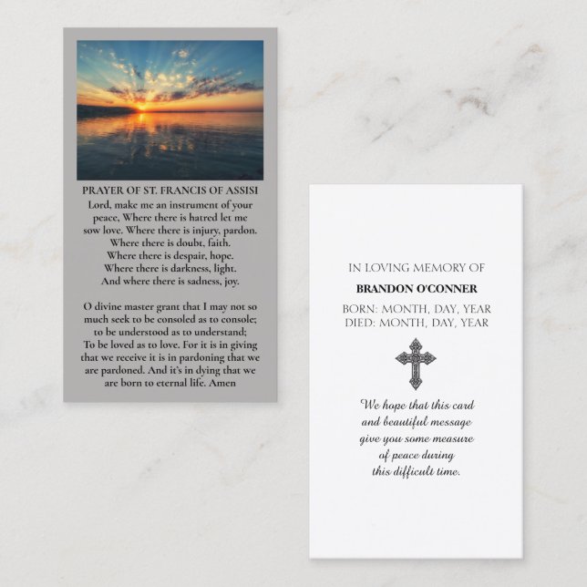 Tarjeta De Visita Vivid Sunset Purple Oange Yellow Blue Sympathy  (Anverso / Reverso)