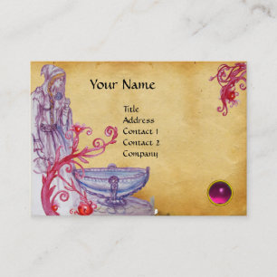 Tarjeta De Visita VIVIEN MONOGRAM gema rosa