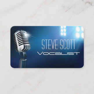 Tarjeta De Visita Vocalista, Cantante, Solo, Performance Entertainme