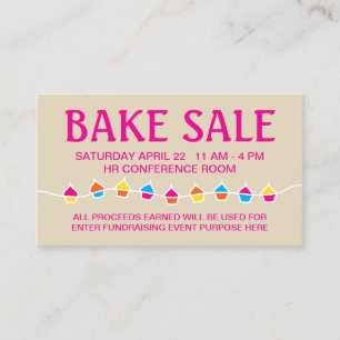 Tarjeta De Visita volantes de venta de pasteles