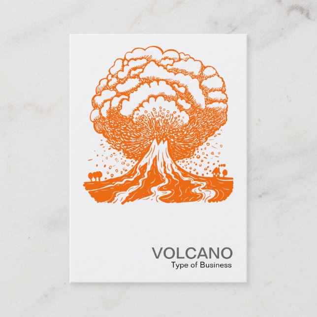 Tarjeta De Visita Volcán Naranja (Anverso)