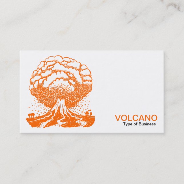 Tarjeta De Visita Volcán Naranja (Anverso)