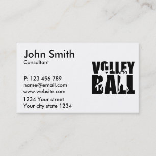 Tarjeta De Visita Voleibol