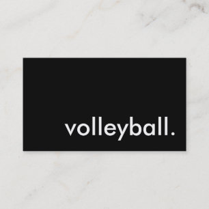 Tarjeta De Visita voleibol.