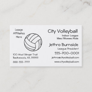 Tarjeta De Visita Voleibol