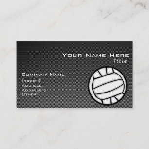 Tarjeta De Visita Voleibol de fibra de carbono falso