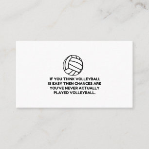 TARJETA DE VISITA VOLEIBOL FÁCIL