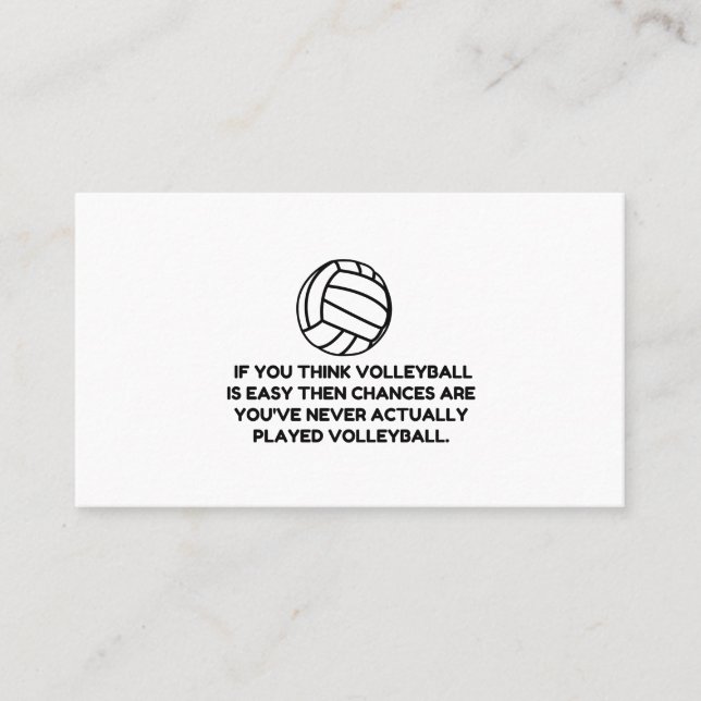 TARJETA DE VISITA VOLEIBOL FÁCIL (Anverso)