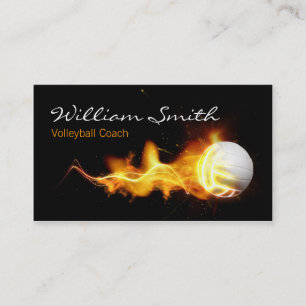 Tarjeta De Visita Volleyball Coach Business card