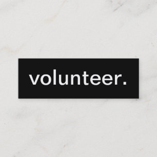 Tarjeta de visita voluntaria