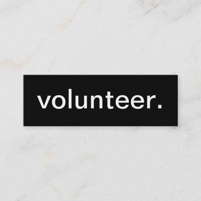 Tarjeta de visita voluntaria (Anverso)