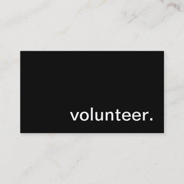 Tarjeta de visita voluntaria (Anverso)