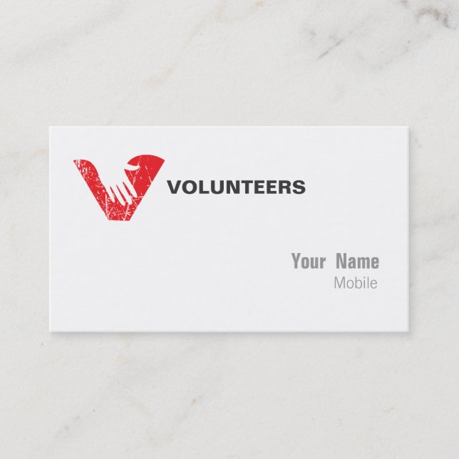 Tarjeta De Visita Voluntarios (Anverso)