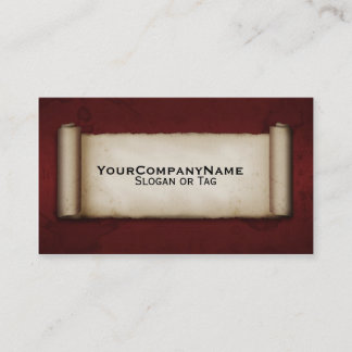 Tarjeta De Visita Voluta vieja