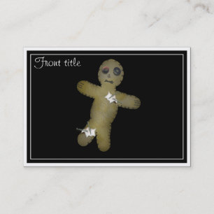 Tarjeta De Visita Voo Doo Doll w/Pins