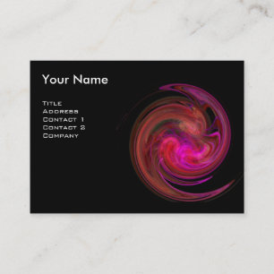 Tarjeta De Visita VORTEX LIGHT MONOGRAM Violeta rosada vibrante