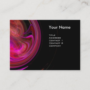 Tarjeta De Visita VORTEX LIGHT MONOGRAM Violeta rosada vibrante