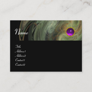 Tarjeta De Visita VORTEX LUMINOSO AMETHYST naranja gris amarillo neg