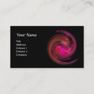 Tarjeta De Visita VORTEX LUMINOSO, fucsia roja vibrante