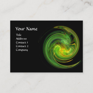Tarjeta De Visita VORTEX LUMINOSO, naranja amarillo verde brillante