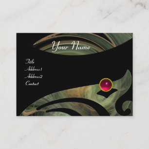 Tarjeta De Visita VORTEX LUMINOSO RUBY rojo rosa negro amarillo